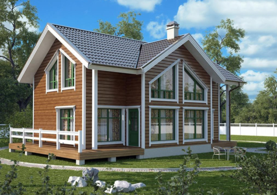 Каркасный дом - КД-450 | «7,8×11,8»